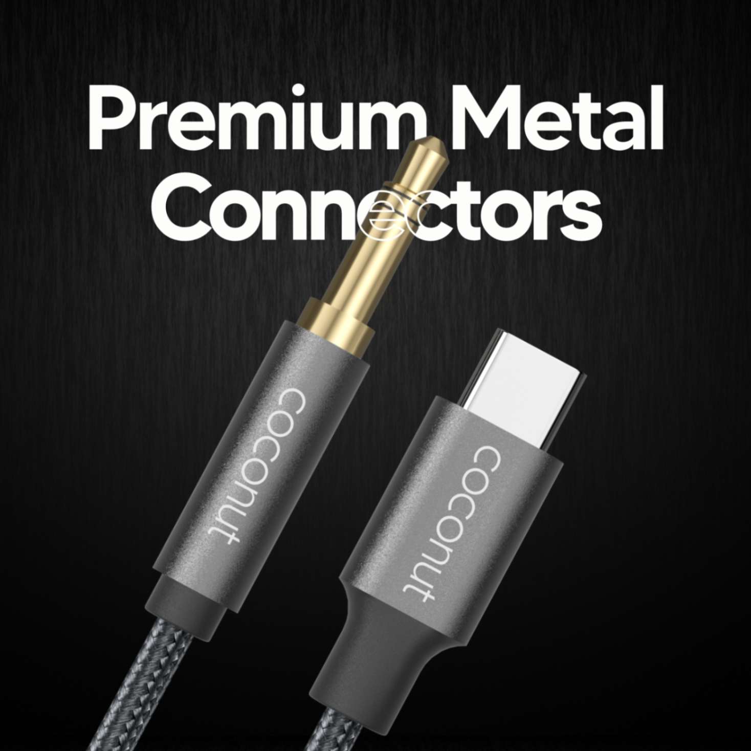 AX13 Type C to 3.5mm AUX Audio Cable, 1M length